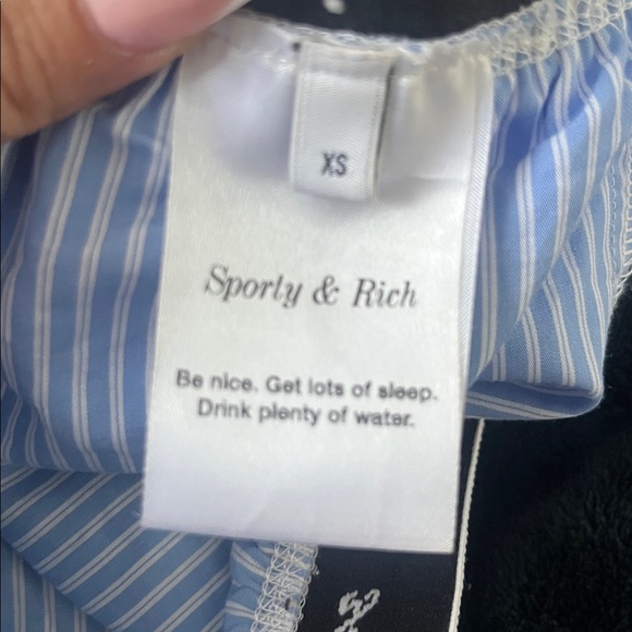 Sporty & Rich Blue Striped Joggers - Picture 2 of 4